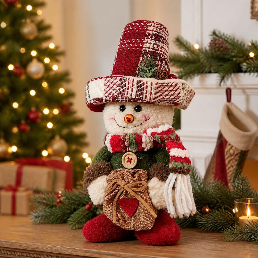 Standing Snowman Christmas Decoration Lightweight Window Display Snowman Christmas Party Decor