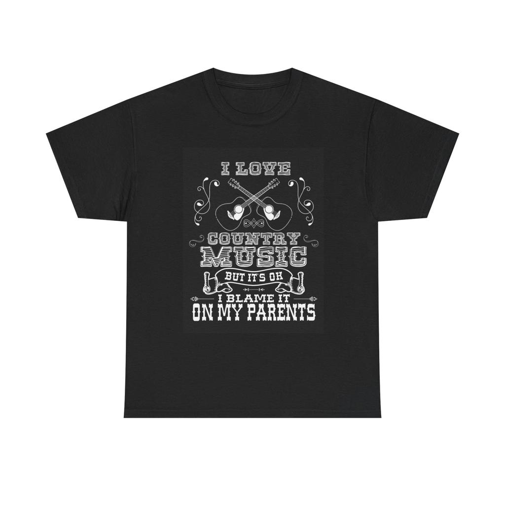 Men's and Women's T-shirts I Love Country Music