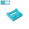BRICKE 1x2 Hinge Plate with Side Handle, Compatible with LEGO 48336 MOC Blocks