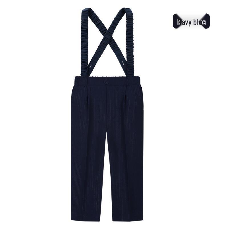 Детские однотонные брюки - Повседневные длинные брюки для мальчиков для школьной формы, Весенне-осенний костюм для выступлений