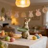 Decorative Rabbit Jewelry Dish with Ornate Tray and Crown Accent for Holding Small Items and Accessories