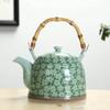Large Capacity Ceramics High Temperature Resistant 800ML with Filter Ceramic Kettle Teapot Flower Pattern A Variety of Styles