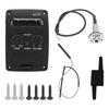 Звукосниматель для укулеле Гавайская гитара Звукосниматель с функцией тюнера Аксессуары для музыкальных инструментов U1.7T(черный )