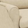 Armchair Cream 76 x 94 x 102 cm Microfiber