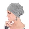 2022 New  Muslim Hijab Elastic Cotton Turban Hat Solid Color Women Warm Winter Headscarf Bonnet Inner Hijabs Cap Chemo Hat