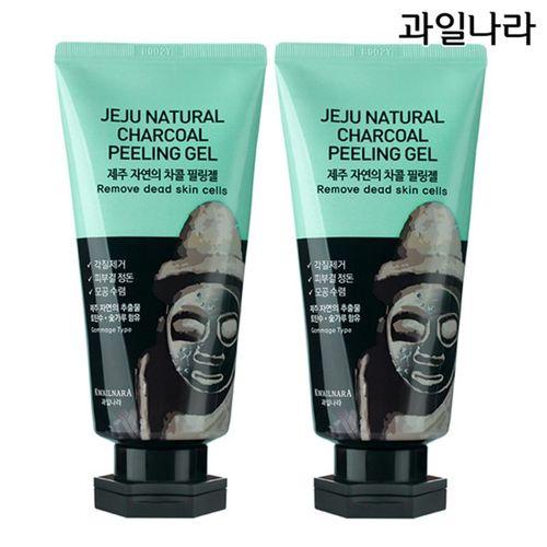Jeju Nature’s Charcoal Peeling Gel 120g X 2