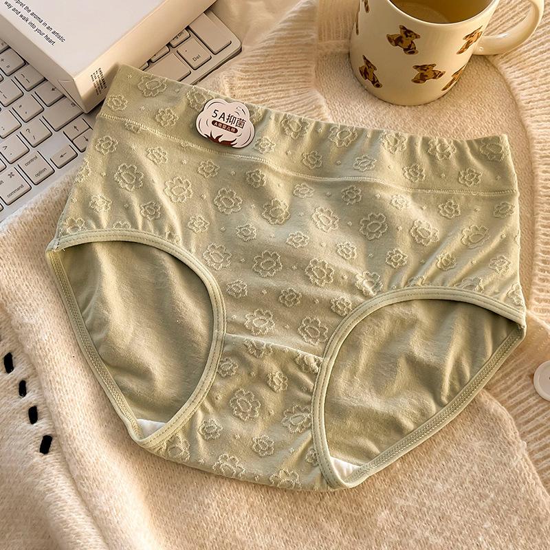 5A антибактериальное детское хлопковое нижнее белье с высокой талией, удобное нижнее белье, трусики-треугольники из хлопка