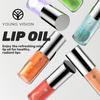 Candy Color Sexy Peppermint Lip Oil Plump Lip Moisturizing and Hydrating Lighten Lip Lines and Prevent Dry and Crack Lip Oil Lip Makeup