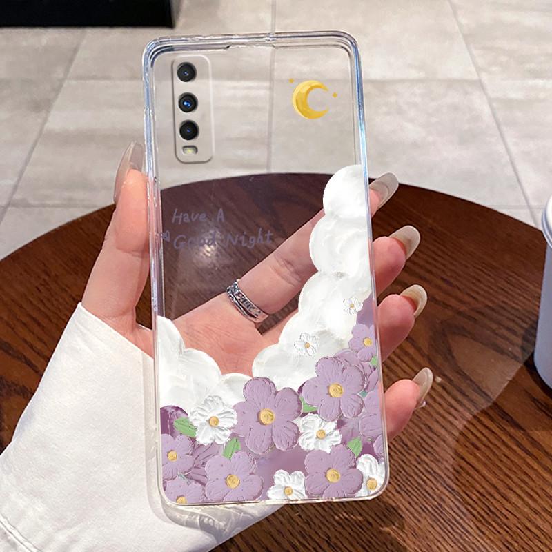 Jelly Casing For VIVO Y70S / IQOO U1 Fundas Capa Clear Silicone Soft TPU Back Cover Cute Cat Rabbit Heart Protective Case Coque