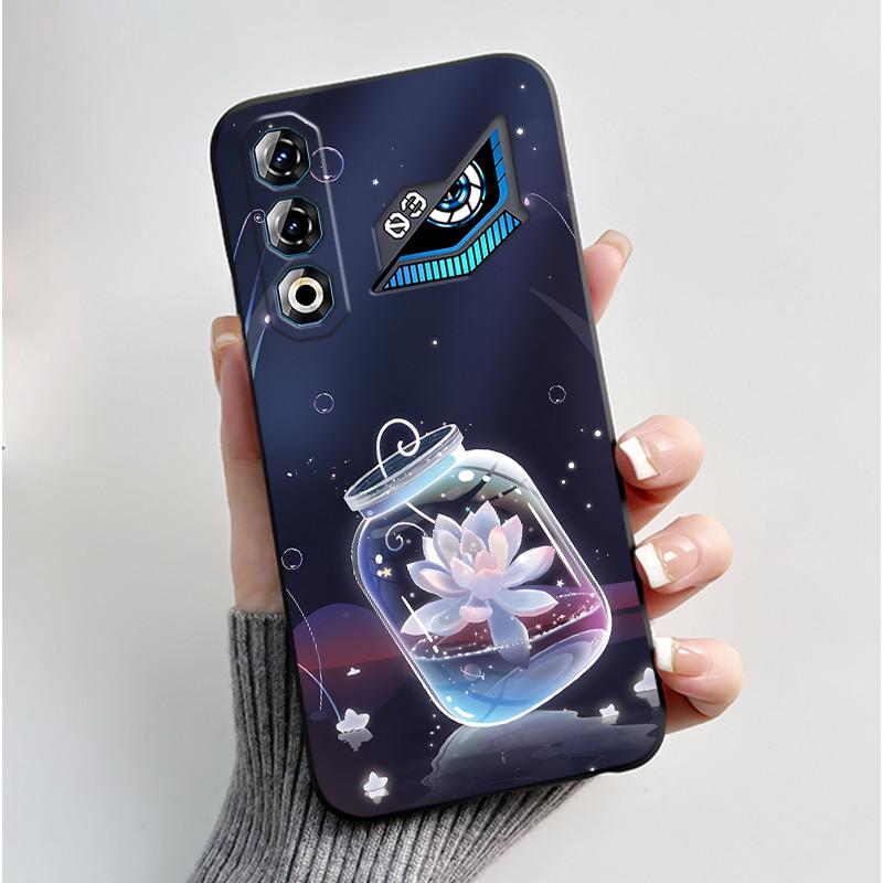 Чехол для ZTE Nubia Neo 3 GT 5G Z2465N Милый Кролик Черный Мягкий ТПУ Силикон Ударопрочный Задняя Крышка Для ZTE Nubia NEO3 GT 5G Корпус
