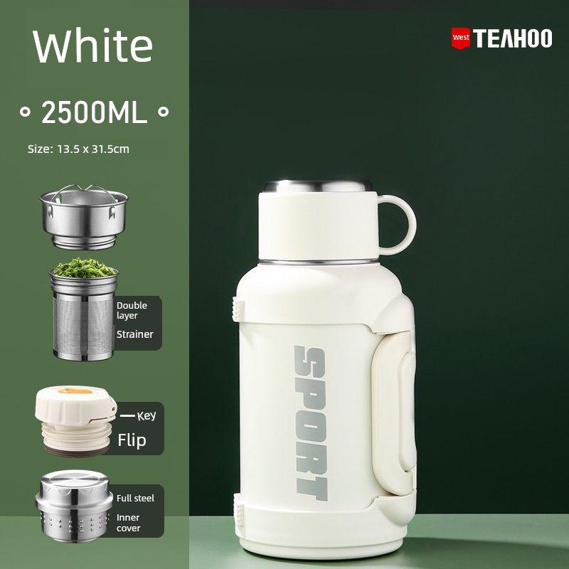 All-Steel Outdoor Travel Vehicle-Mounted Home Use 3-Liter Thermos Cup