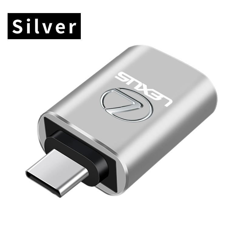 Автомобильный адаптер-преобразователь Type-C на USB 3.0, детали интерьера для Lexus FSPORT LBX NX RX 350h 450h ES UX 300e GS GX IS LS LX CT