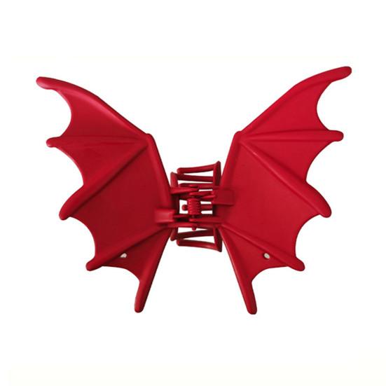 1/2Pcs Gothic Style Bat Hair Claw Spooky Goth Bats Wings Hairpin Women Halloween Metal Hair Accessories