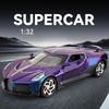 1:32 La Voiture Noire Сплав Спортивный Автомобиль Модель Литьевой Металл Игрушечные Транспортные Средства Коллекция Моделей Автомобилей Высокая Симуляция Подарок для Детей