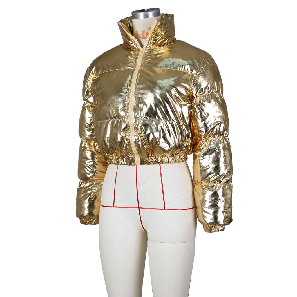 Модная женская повседневная короткая куртка с хлопковой подкладкой в европейском и американском стиле - Мода осень/зима