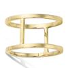 Ring Gold Plated 'Choreography' Golden - 12 Mm