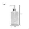 Clear Glass Soap Dispenser Empty 420ml Lotion Bottle Pump Container for Home Laundry