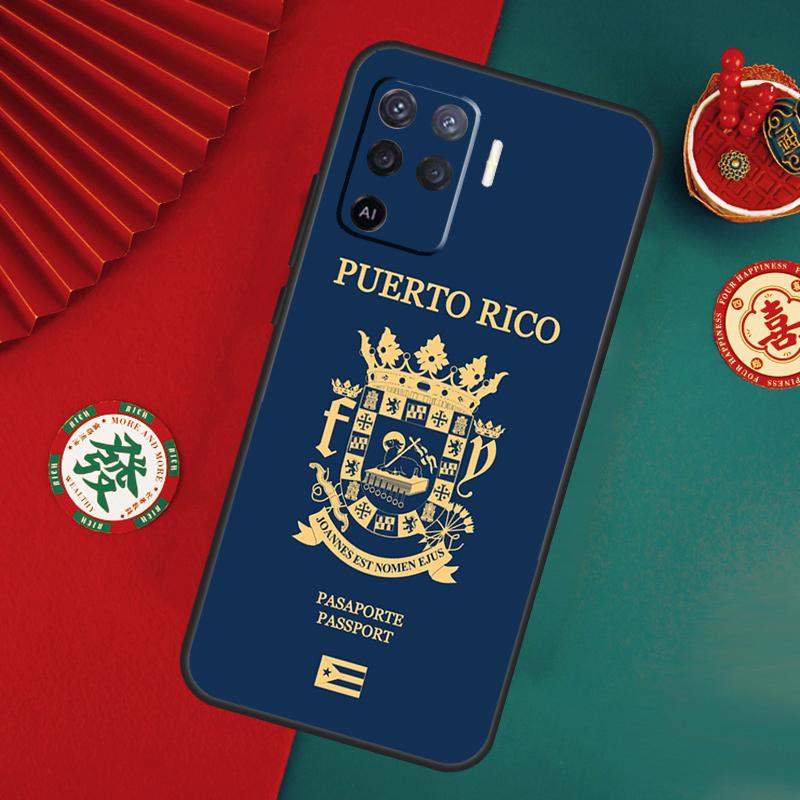 Puerto Rico Flag Case For Oppo A15 A17 A57 A6 A5 Pro A54 A74 A94 A16 A76 A96 A40 A60 A80 A18 A38 A58 A78 A98
