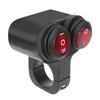 On/Off Switch Waterproof Headlight Fog Spot Light Motorcycle Handlebar Light Switch Aluminium Alloy 12V Motorcycle Accessories