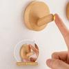 4pcs Beech Walnut Wood Hanging Hanger Solid Wood Wall Hook Decor Hook Towel Hook  Bedroom Storage