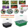 6/12-ячеечная коробка для выращивания семян цветов и растений, контейнер для размножения семян, садовая коробка для проращивания, с биоразлагаемым мешком для рассады