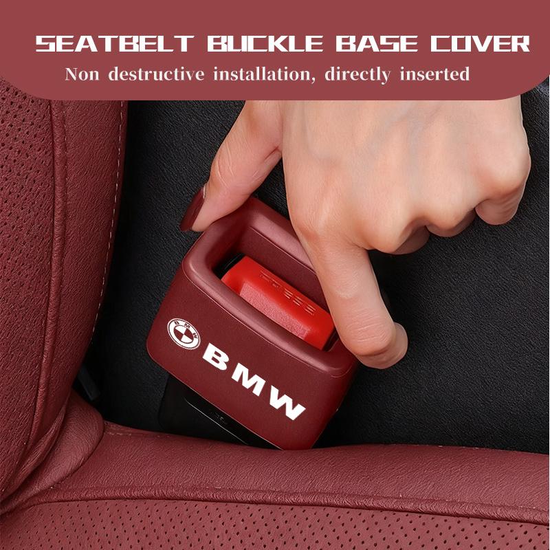 Car Seat Belt Buckle Anti-Scratch Safety Belt Base Protector Clip For BMW M 1 3 4 5 6 7 Series M3 M6 F01 F02E34 E36 E70 F10 X6 KF6