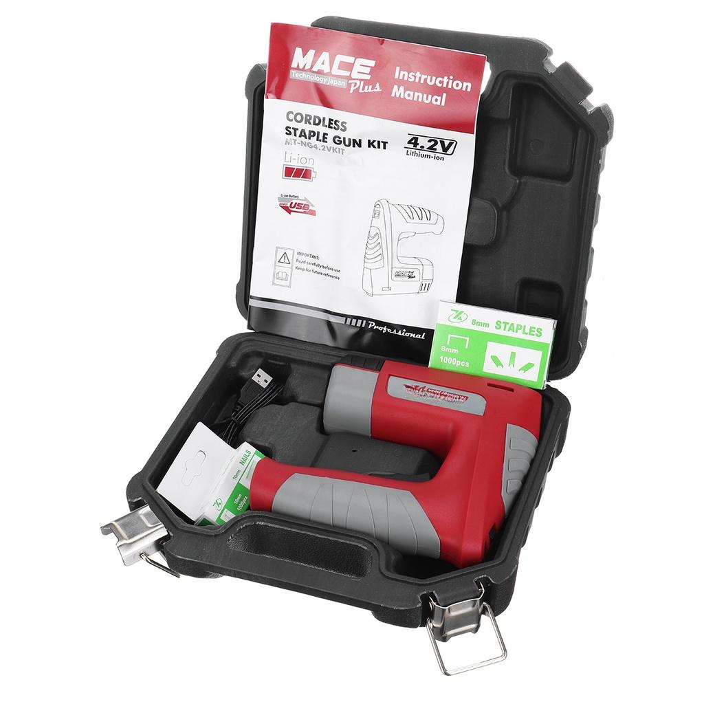 Электрический гвоздезабивной пистолет степлер мебельный степлер USB перезаряжаемая литиевая батарея для каркаса деревообработки электроинструменты 4.2В