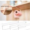 Paper Roll Holder Towel Rack Cling Film Storage Rack Bathroom No Punching Storage Rack Hanging Shelf Kitchen Tissue Accessories