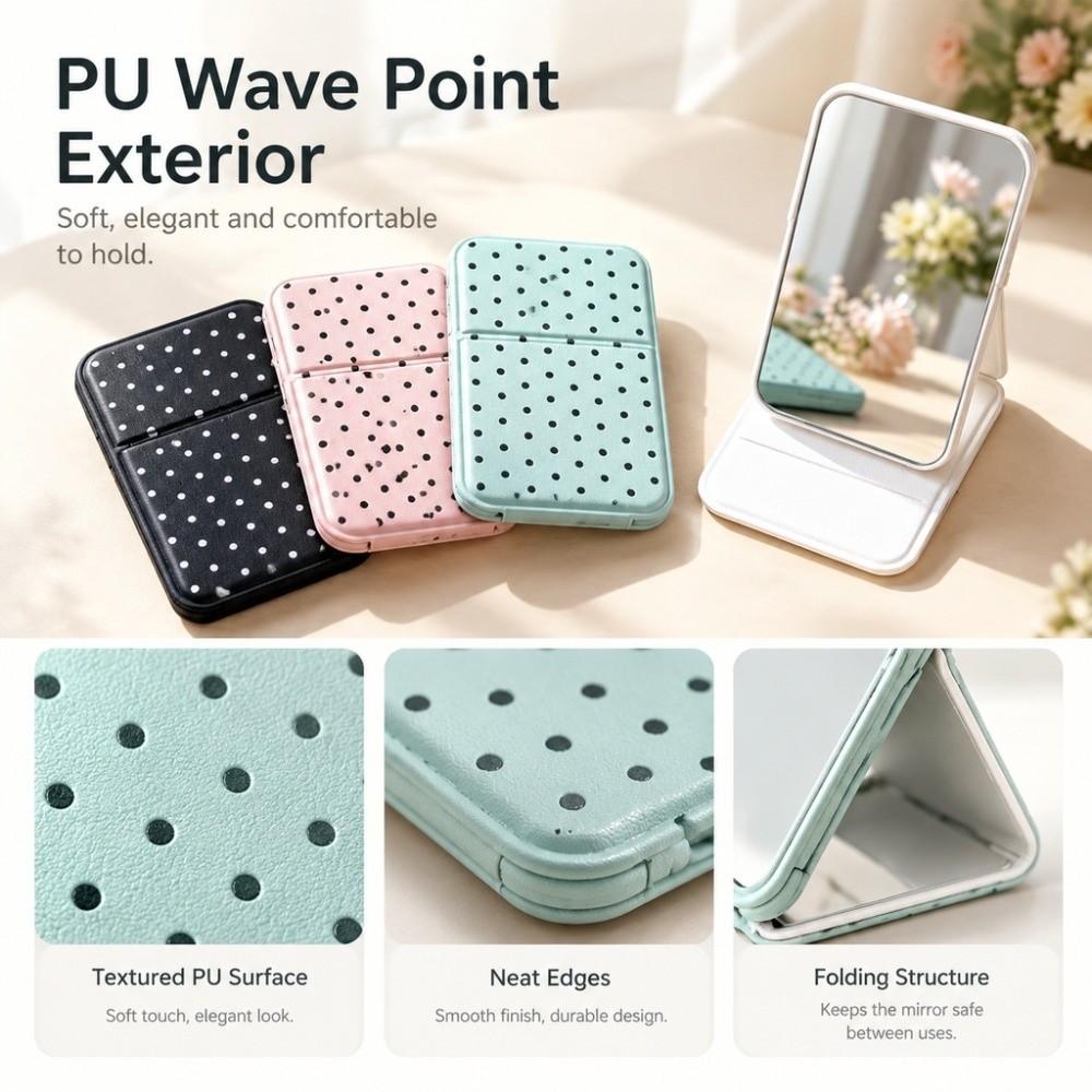 Polka dot pattern Makeup Mirror Mini PortbaleVanity Mirror Portable Pocket Mirror Dressing Table
