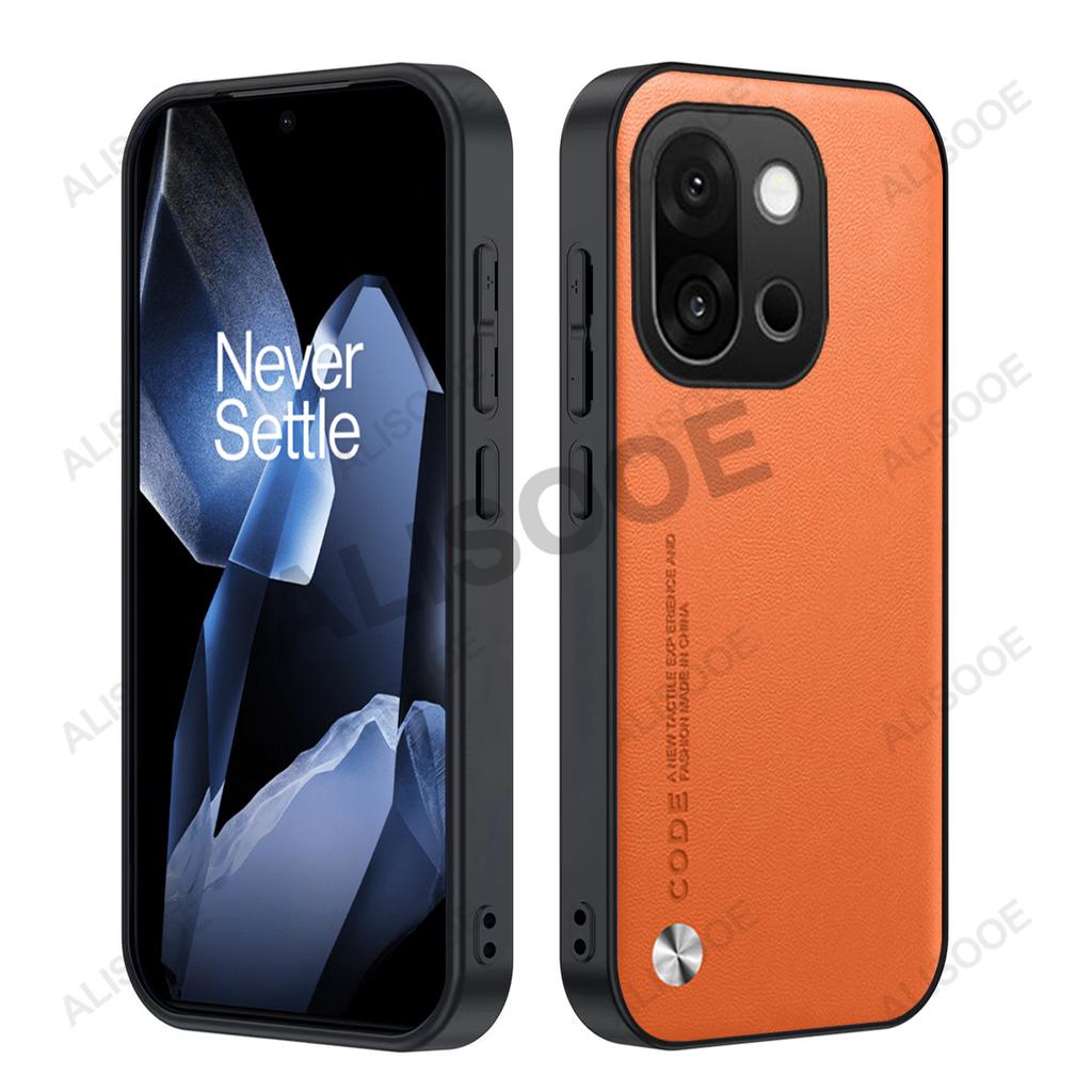 Кожаный чехол-фунда для Oneplus 15, чехол Capa из искусственной ПУ-кожи с роскошной текстурой волокна