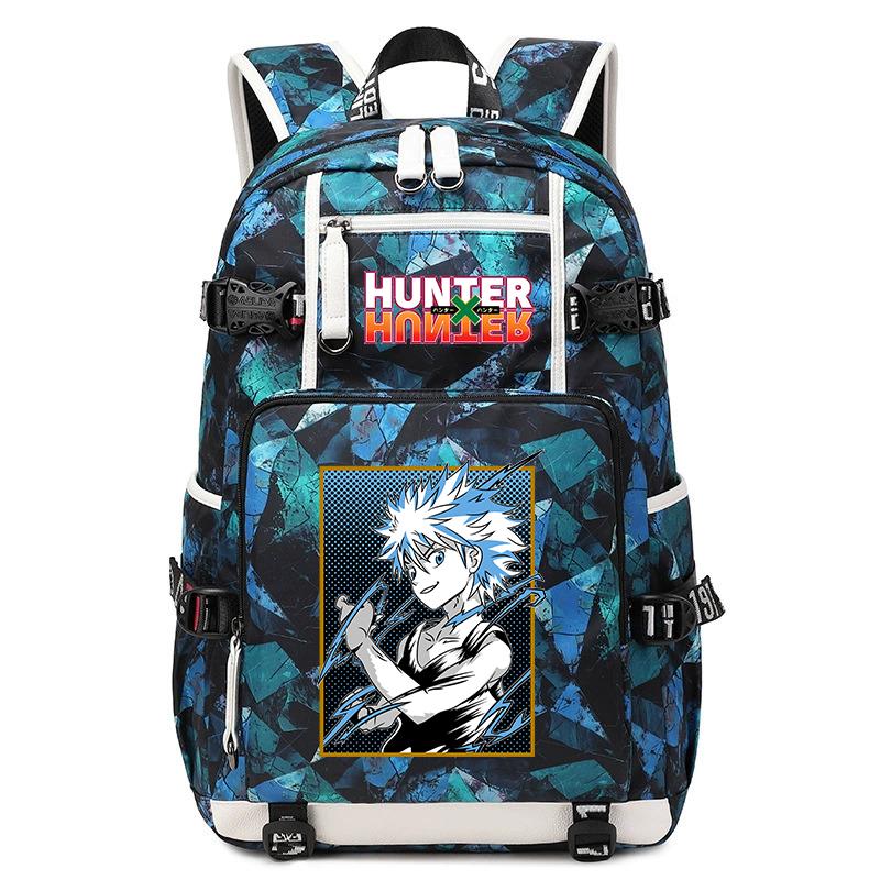 Школьный рюкзак Hunter Anime, большая вместимость, легкий, для учеников, для мальчиков и девочек, для повседневного использования