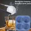 Ice Cube Mold Golf Ball Spherical Ice Mold Non-stick Flexible Silicone Ice Ball Maker for Home Kitchen Bar