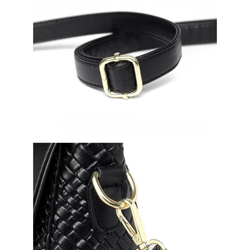 2024 Новая тканая сумка для мамы, женская сумка на одно плечо, женская универсальная модная маленькая сумка с диагональной перекладиной, цельная сумка для доставки