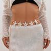 Punk Vintage Imitation Pearl Starfish Flower Waist Chain For Women Girls Summer Beach Bikini Belt Versatile Body Chain Gifts