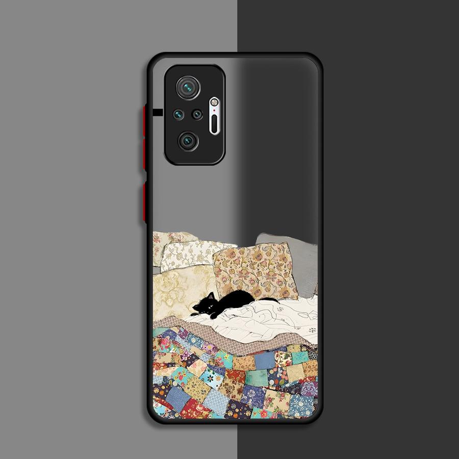 Creative Art Cat Case for Xiaomi Redmi Note 14 A4 11 13 Pro Plus 12 10 9S 13C 14C Funda Back Phone Cover