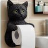 Держатель для туалетной бумаги в виде кота из смолы, 3D-форма кота, диспенсер для бумажных полотенец в ванную комнату, декор для ванной комнаты
