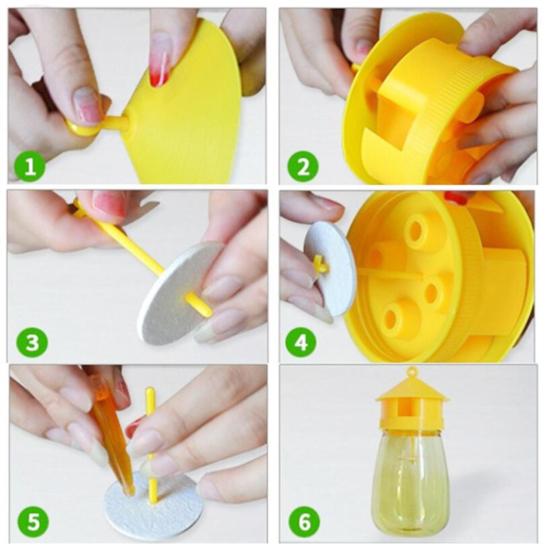 Ловушка для плодовой мушки Yousheng для улицы, подвесная ловушка для дрозофил, многоразовая банка-ловушка для фруктовых мушек, ловушка для дынной мухи для сада и огорода