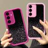 Защитный чехол для объектива Samsung S25 S24 S22 Ultra Plus S23 S21 S20 Fe A55 A54 A53 A52 A35 A34 A15 A14 5g Sequin противоударный силиконовый мягкий чехол