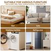 4Pcs Bed Risers TPU Stackable Furniture Riser Non Slip Sofa Table Support Risers L Side / Full Side Load Capacity 500kg Pad Feet