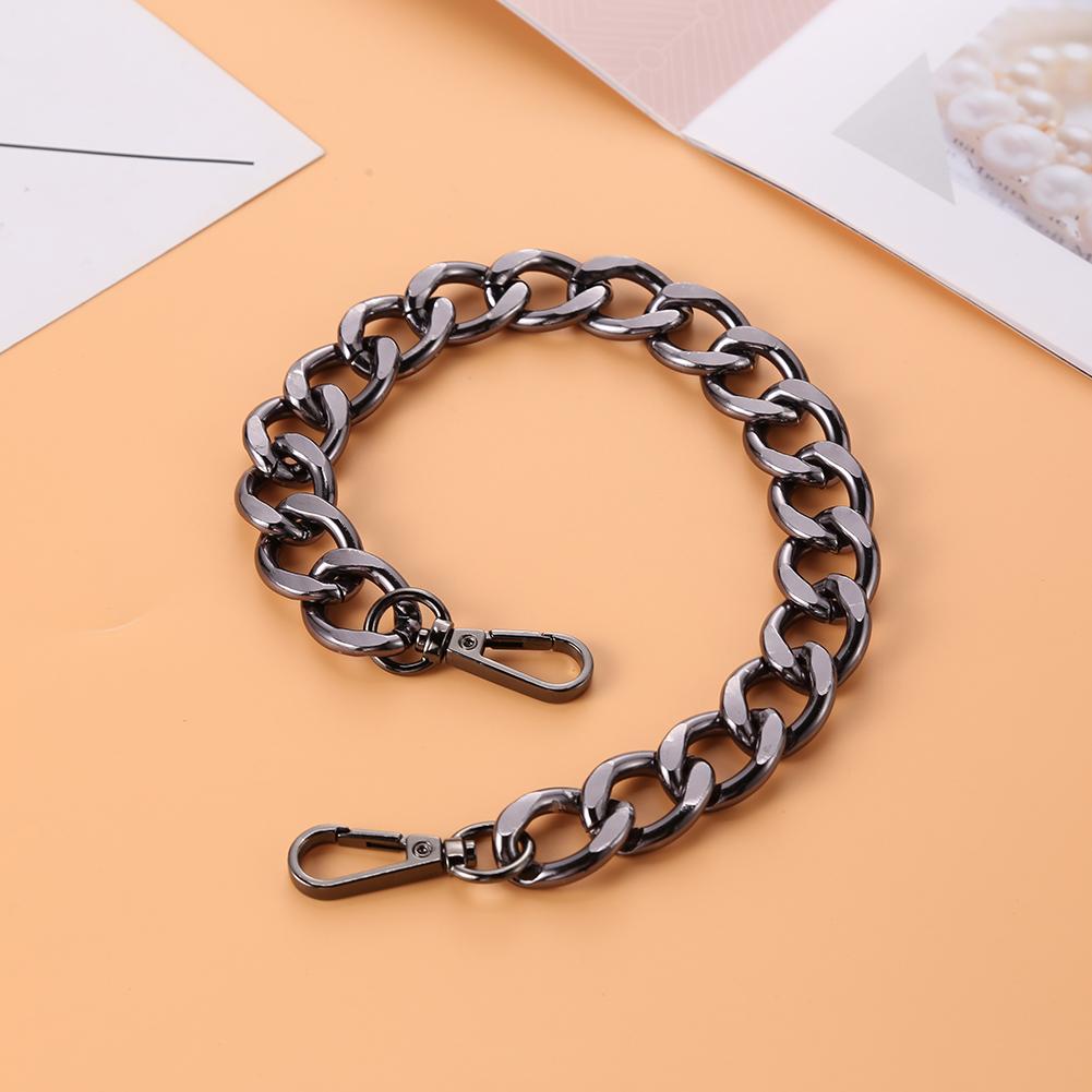 40 см панк-металлическая толстая цепочка для сумки через плечо с ручками для сумки своими руками (черный)