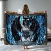 Albedo Overlord Print Flannel Blanket High Quality Warm Comfortable Cover for All Seasons Perfect for Gifts Home Decor