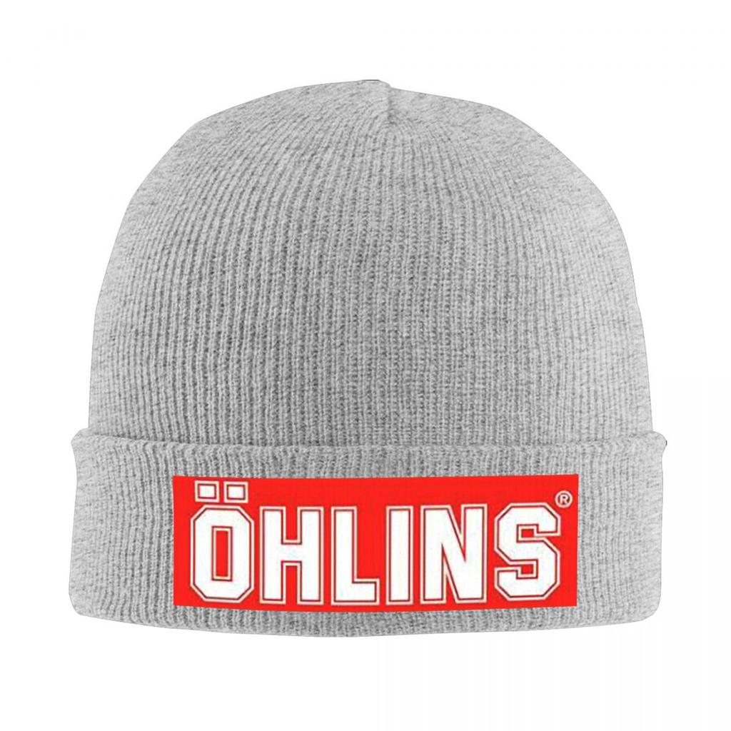 Ohlins Logo Warm Knitted Cap Fashion Bonnet Hat Autumn Winter Outdoor Beanies Hats for Unisex Adult