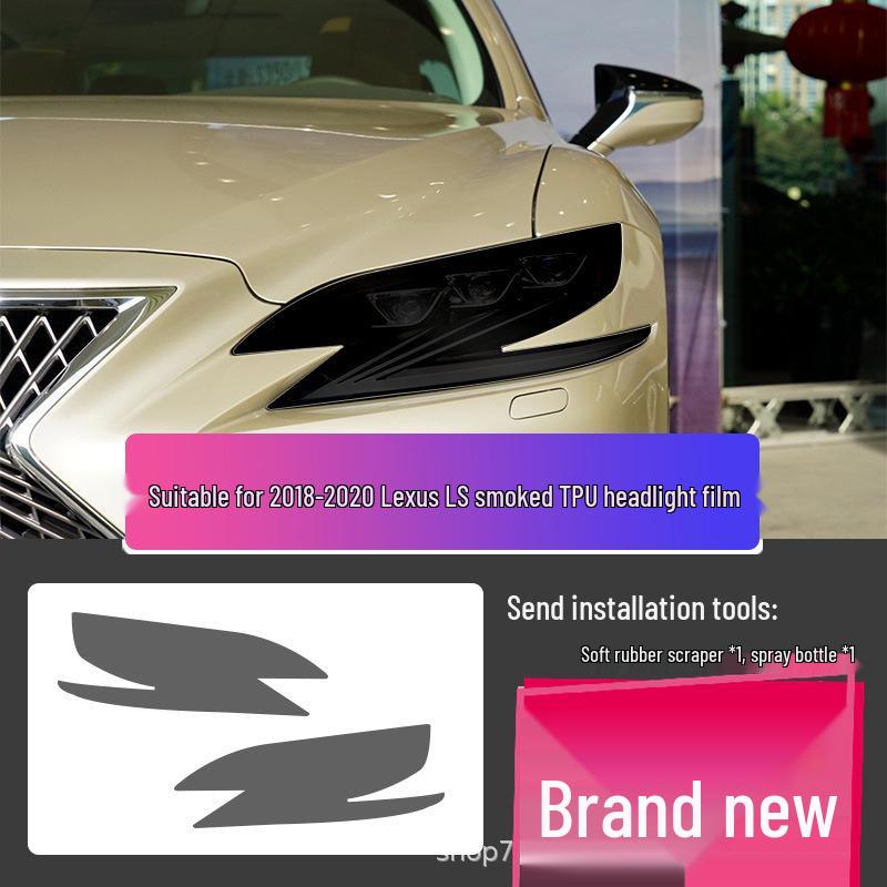 Lexus LX570 Headlight Film – Transparent Smoked Light-Control Protective Film