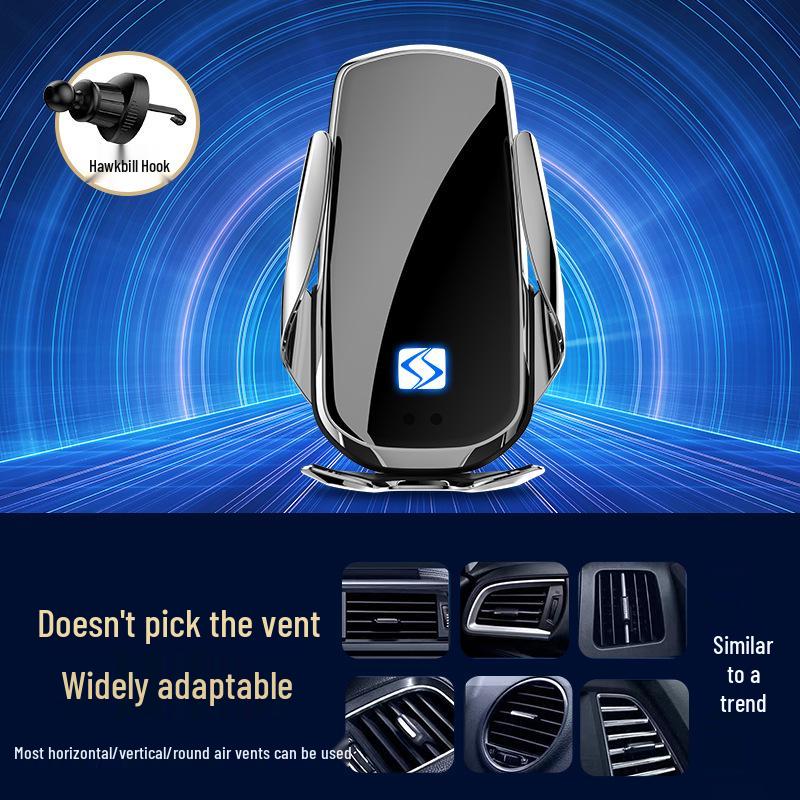 Sihao Wireless Fast Charging Car Phone Mount with Smart Induction for Navigation (X8X7/QX/A5/E10X Models)