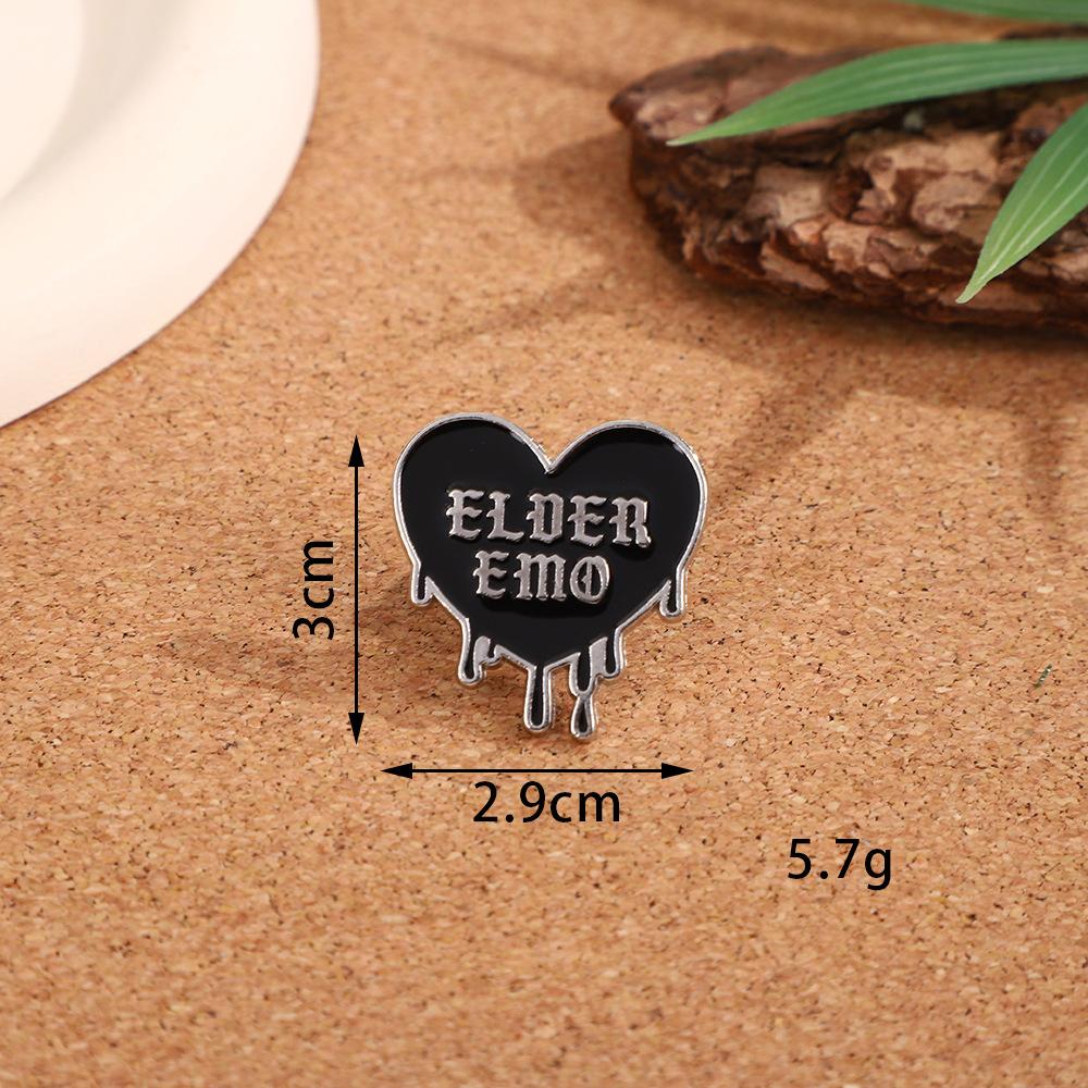 Creative Cartoon Love English Alloy Brooch High Sense Metal Badge Clothing Bag Apparel Accessories Medal