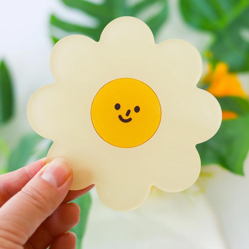 Подставки под стаканы с цветами, акриловые, водонепроницаемые, теплоизоляционные, противоскользящие, коврики для кофейных чашек, милые подставки под цветы, подставки под кухонные принадлежности, декоративная подставка