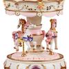 Carousel Music Box Presents Decorative Rotating Horse Figurine Tabletop Ornament Musical for
