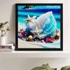 New Arrival 5D DIY Full Circle Diamond Painting "Conch" Embroidery Cross Stitch Home Decor Gift