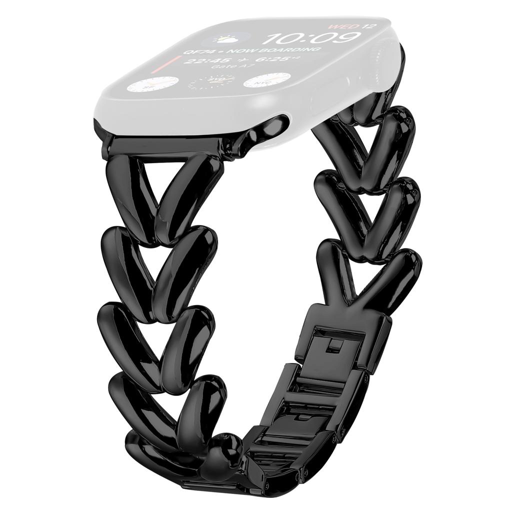 Ремешок для Apple Watch Series 10 42мм/9 8 7 41мм/SE (2023) SE (2022) SE 6 5 4 40мм/3 2 1 38мм Браслет для часов из цинкового сплава с витым металлом