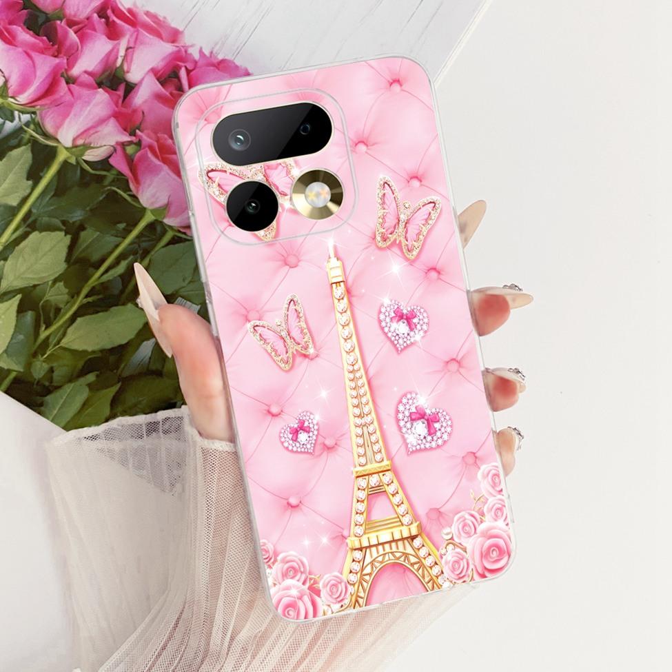 Transparent For Realme 16 Pro 5G Case Luxury Cute Cat Fashion Butterfly Cool Painted Casing For Realme RMX5121 RMX5120